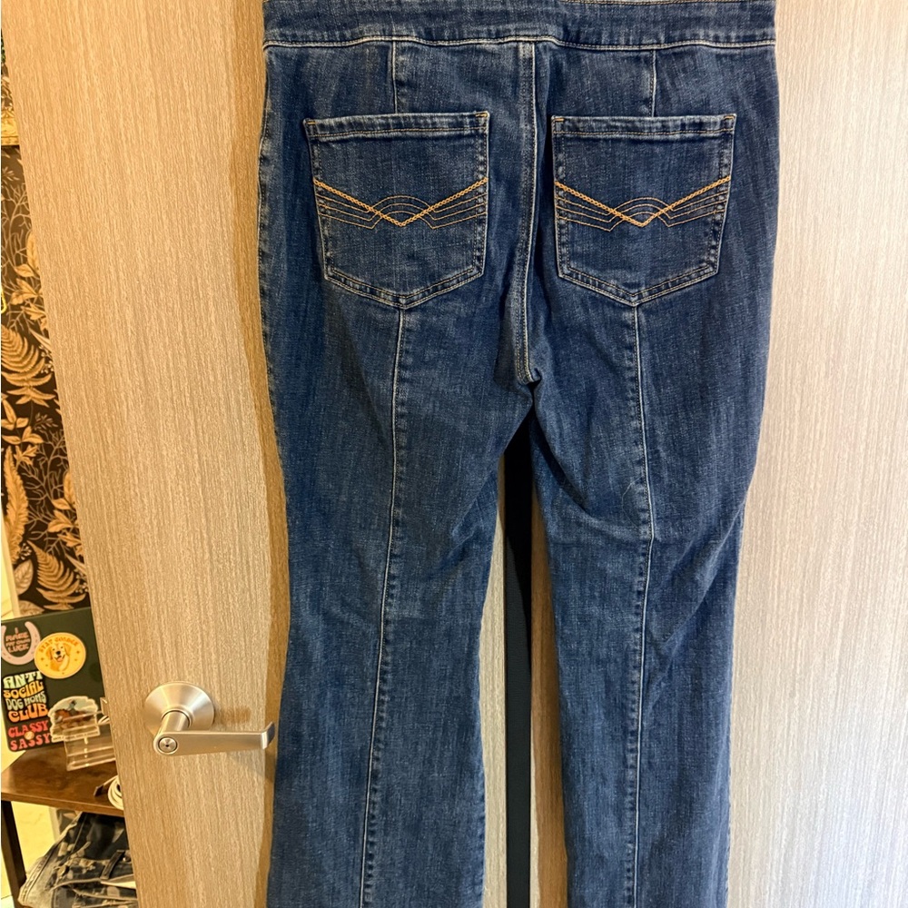 Idyllwind Dark Blue Flared Jeans - Picture 3 of 6